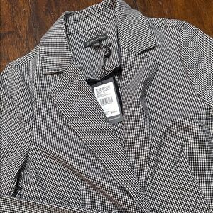 New Adrianna Palell Black and White  long Blazer
